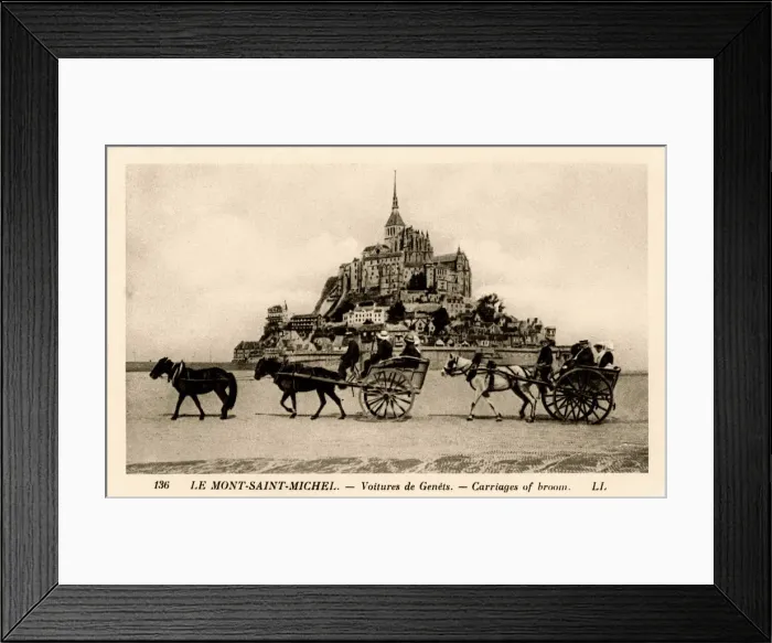 Framed Print : Mont-Saint-Michel, Normandy, France, early 20th century Framed Print : Mont-Saint-Michel, Normandy, France, early 20th century