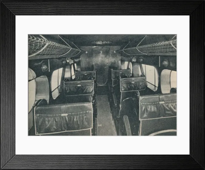 Framed Print : Cabin of a De Havilland DH86B biplane, c1934 (c1937) Framed Print : Cabin of a De Havilland DH86B biplane, c1934 (c1937)