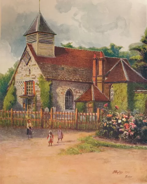 St. Georges Church, Esher, 1911, (1914). Artist: Jamess Ogilvy