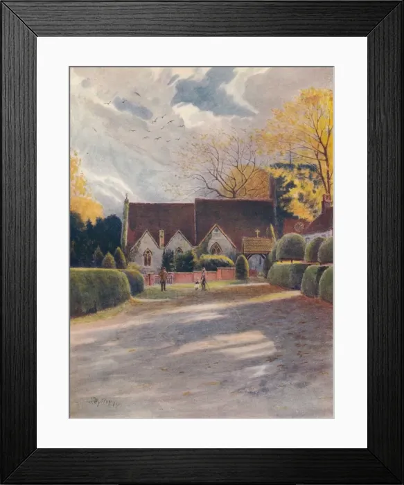 Framed Print : Thorpe Church, c1911, (1914). Artist: Jamess Ogilvy Framed Print : Thorpe Church, c1911, (1914). Artist: Jamess Ogilvy