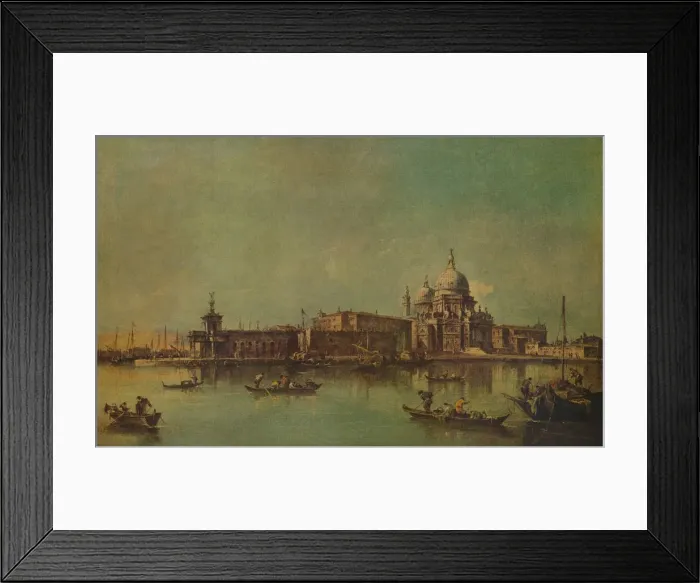 Framed Print : The Dogana and Salute, Venice, c1775, (1938). Artist: Francesco Guardi Framed Print : The Dogana and Salute, Venice, c1775, (1938). Artist: Francesco Guardi