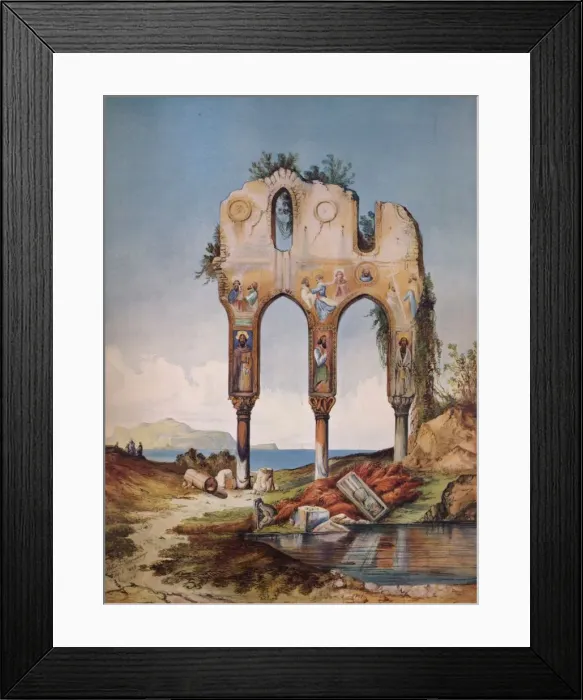 Framed Print : Ruins near Palermo, 1852, (1938). Artist: Felix De Lapommeraye Framed Print : Ruins near Palermo, 1852, (1938). Artist: Felix De Lapommeraye