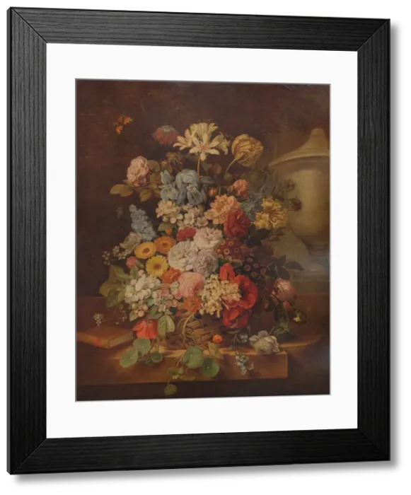 Framed Print : Flower Piece, c1796, (1938). Artist: Jan van Os Framed Print : Flower Piece, c1796, (1938). Artist: Jan van Os