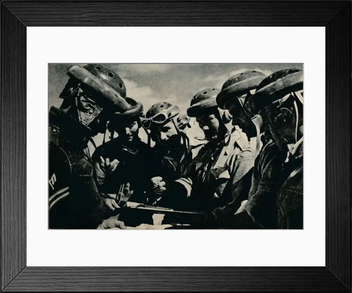 Framed Print : Severe problems faced the tank crews, c1941 (1944) Framed Print : Severe problems faced the tank crews, c1941 (1944)