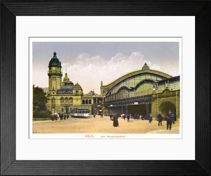 Framed Print : Koln, Am Hauptbahnhof, (Central Station), 20th Century Framed Print : Koln, Am Hauptbahnhof, (Central Station), 20th Century