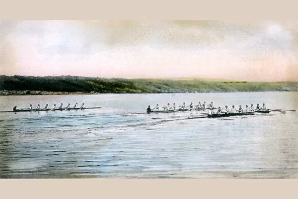 A Trial Spin of the Cornell Crews on Cayuga Lake, 1906