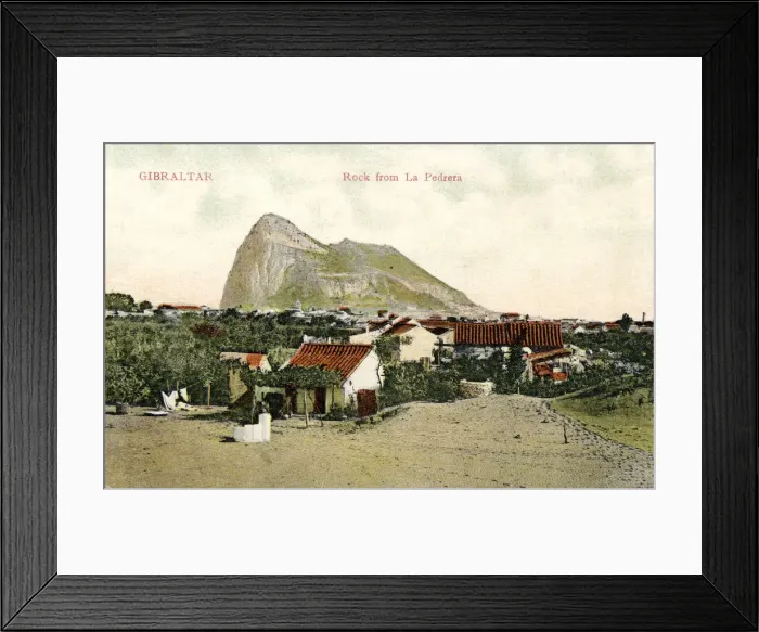 Framed Print : Rock from La Pedrera, Gibraltar, 20th Century Framed Print : Rock from La Pedrera, Gibraltar, 20th Century