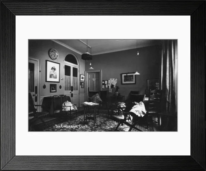 Framed Print : The Emerson Club, 20th Century Framed Print : The Emerson Club, 20th Century