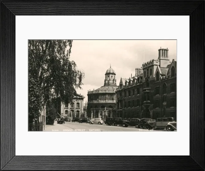 Framed Print : Broad Street, Oxford, 20th Century. Artist: Judges Ltd