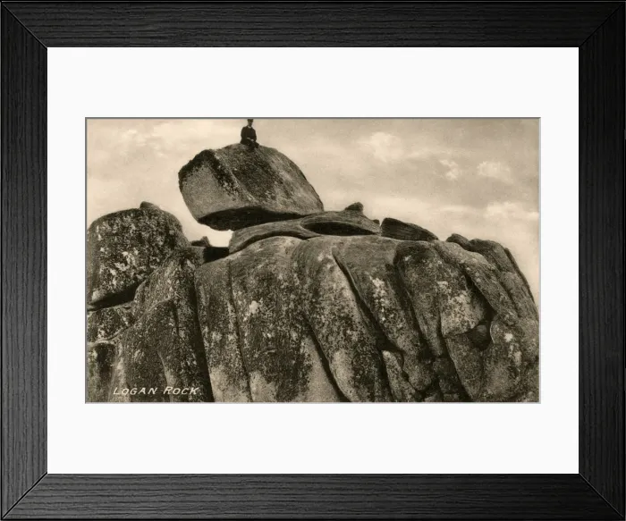 Framed Print : Logan Rock, 20th Century Framed Print : Logan Rock, 20th Century