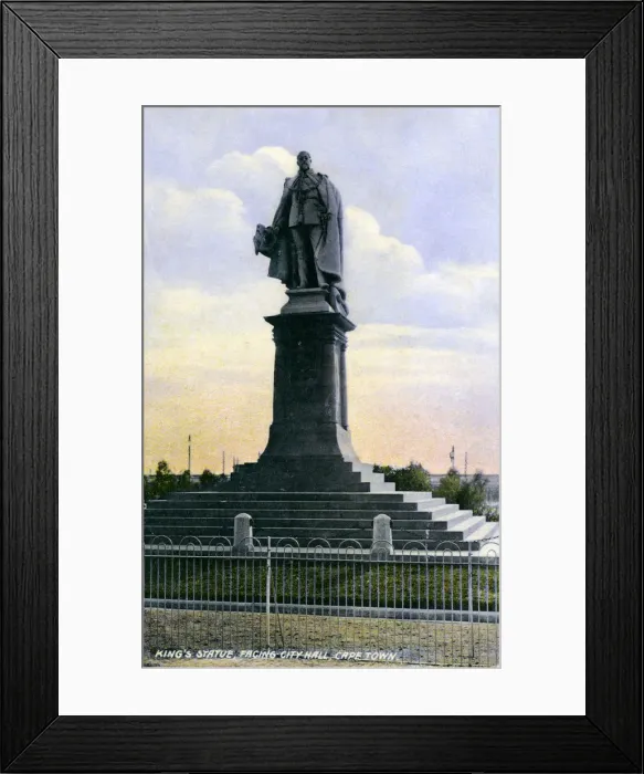 Framed Print : Kings Statue, Facing City Hall, Cape Town, 20th Century Framed Print : Kings Statue, Facing City Hall, Cape Town, 20th Century