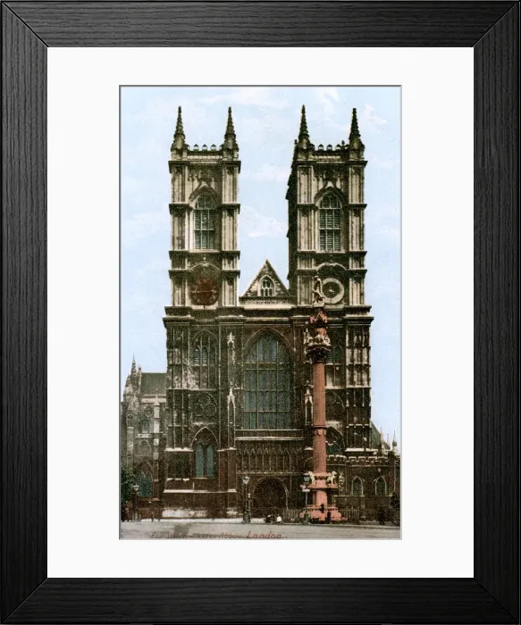 Framed Print : Westminster Abbey, London, early 20th century. Artist: J Beagles & Co Framed Print : Westminster Abbey, London, early 20th century. Artist: J Beagles & Co
