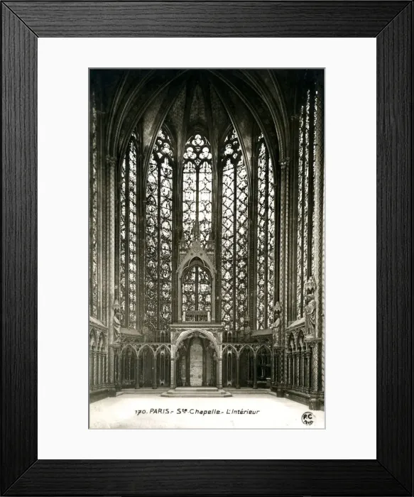 Framed Print : A chapel interior, Paris, France, 20th century Framed Print : A chapel interior, Paris, France, 20th century