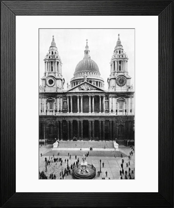 Framed Print : St Pauls Cathedral, London, early 20th century Framed Print : St Pauls Cathedral, London, early 20th century
