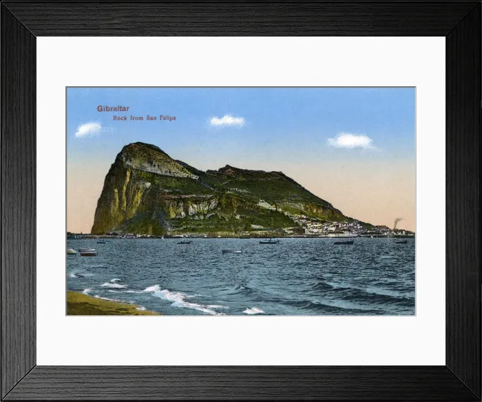 Framed Print : The Rock of Gibraltar, 1945 Framed Print : The Rock of Gibraltar, 1945