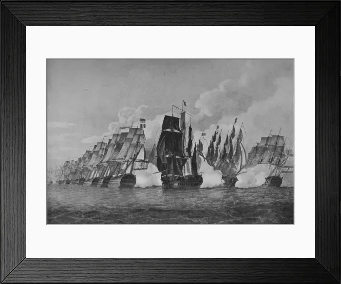 Framed Print : Battle of St Vincent, c1798. Artist: Jaheel Brenton Framed Print : Battle of St Vincent, c1798. Artist: Jaheel Brenton