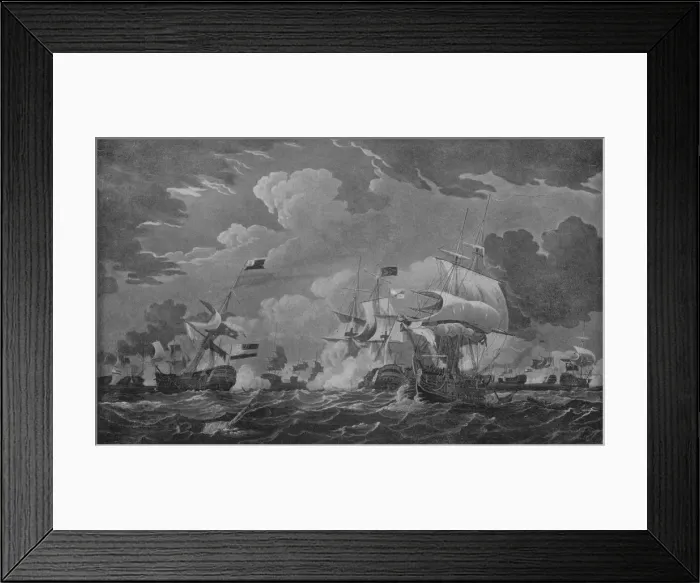 Framed Print : Victory of Admiral Duncan, c1798. Artist: Thomas Whitcombe Framed Print : Victory of Admiral Duncan, c1798. Artist: Thomas Whitcombe