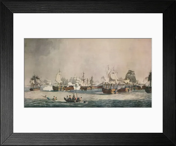 Framed Print : Trafalgar, c1806. Artist: Dominic Serres Framed Print : Trafalgar, c1806. Artist: Dominic Serres