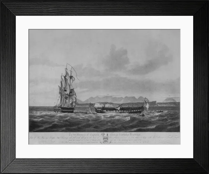 Framed Print : A Three Days Chase and Capture, c1809. Artist: Nicholas Pocock