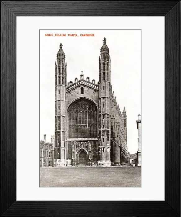 Framed Print : Kings College Chapel, Cambridge, 1908 Framed Print : Kings College Chapel, Cambridge, 1908