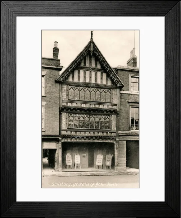 Framed Print : John Halle Hall, Salisbury, Wiltshire, early 20th century. Artist: Francis Frith & Co Framed Print : John Halle Hall, Salisbury, Wiltshire, early 20th century. Artist: Francis Frith & Co