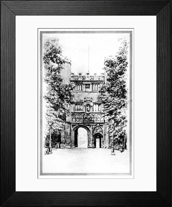 Framed Print : Trinity College, Cambridge, early 20th century Framed Print : Trinity College, Cambridge, early 20th century