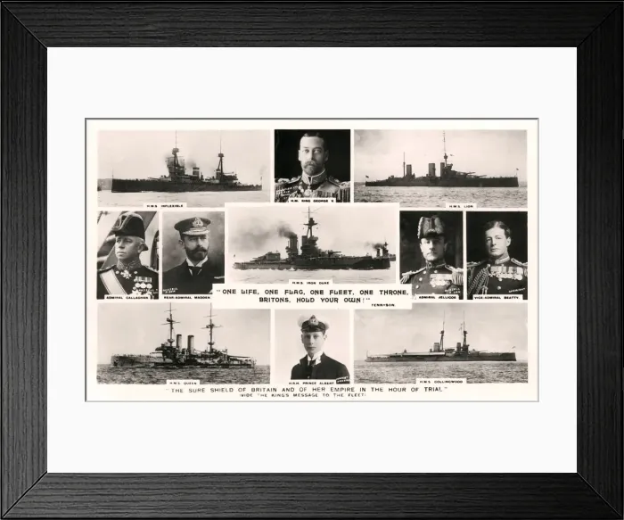 Framed Print : One Life, One Flag, One Fleet, One Throne, Britons, Hold Your Own!, early 20th century Framed Print : One Life, One Flag, One Fleet, One Throne, Britons, Hold Your Own!, early 20th century