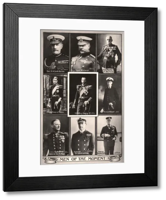 Framed Print : Men of the Moment, early 20th century Framed Print : Men of the Moment, early 20th century