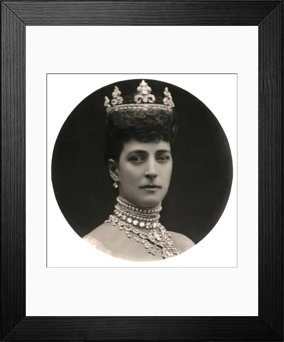Framed Print : Queen Alexandra (1844-1925), queen consort to King Edward VII, late 19th century. Artist: Rotary Photo Framed Print : Queen Alexandra (1844-1925), queen consort to King Edward VII, late 19th century. Artist: Rotary Photo