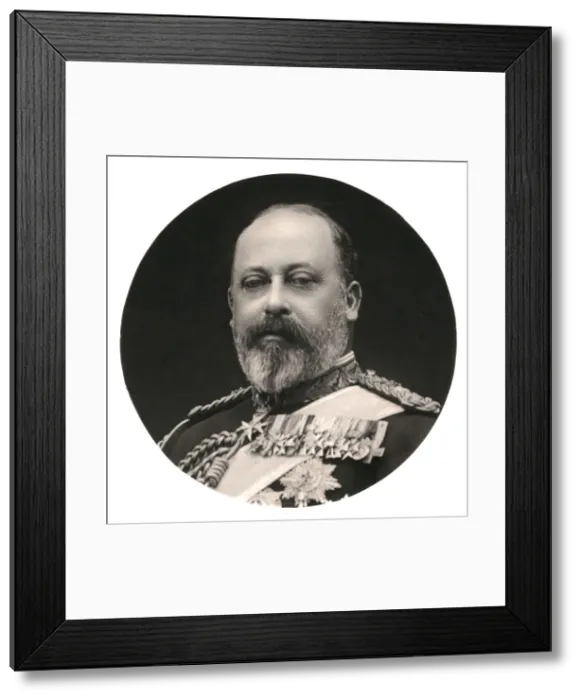 Framed Print : King Edward VII, 20th Century. Artist: Rotary Photo Framed Print : King Edward VII, 20th Century. Artist: Rotary Photo