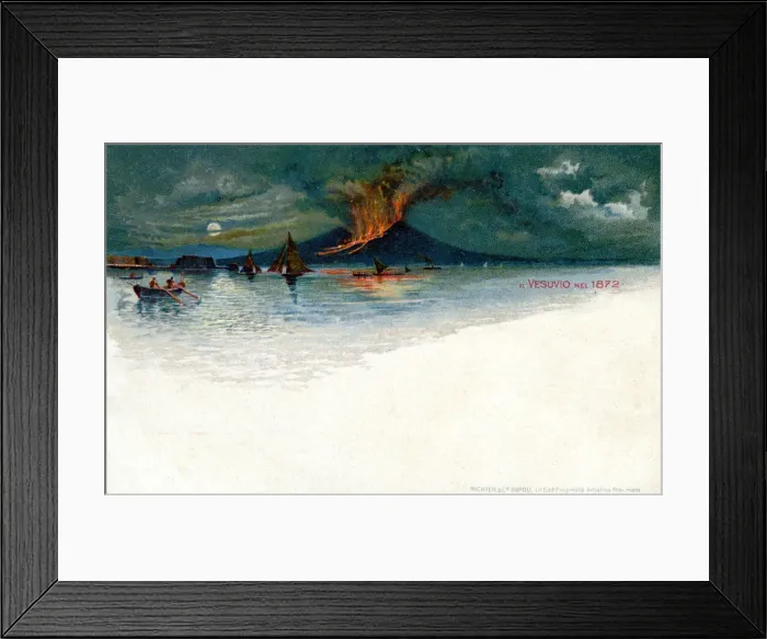 Framed Print : Vesuvius in 1872 Framed Print : Vesuvius in 1872