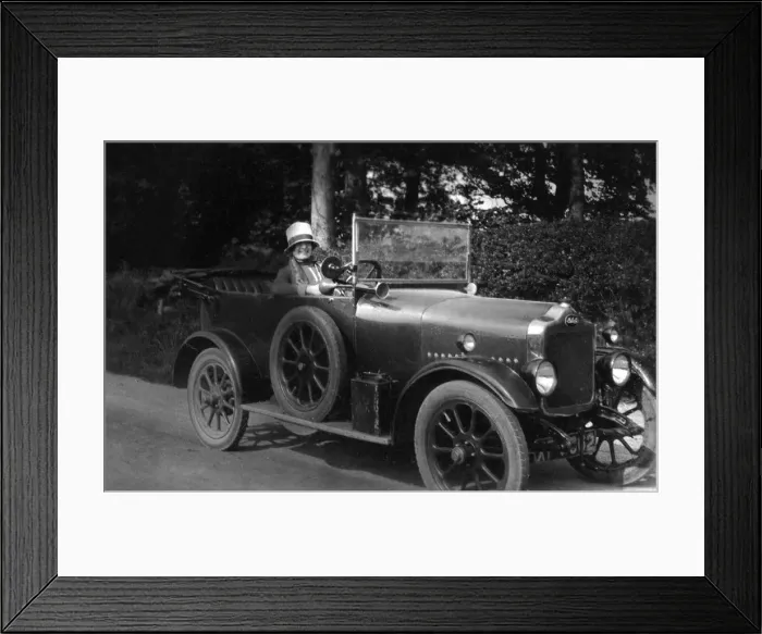 Framed Print : Woman driving a car, 1930 Framed Print : Woman driving a car, 1930