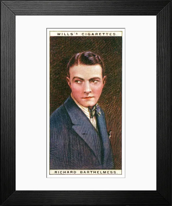 Framed Print : Richard Barthelmess (1895-1963), American film star, 1928. Artist: WD & HO Wills Framed Print : Richard Barthelmess (1895-1963), American film star, 1928. Artist: WD & HO Wills