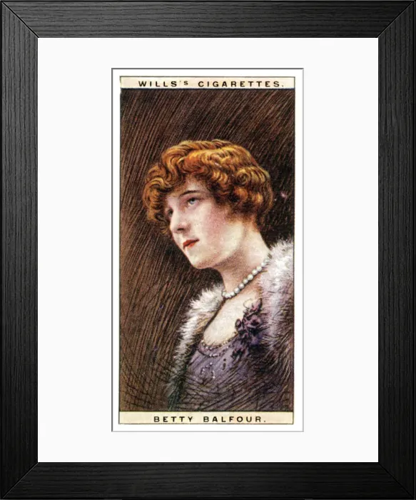 Framed Print : Betty Balfour (1903-1977), English actress, 1928. Artist: WD & HO Wills Framed Print : Betty Balfour (1903-1977), English actress, 1928. Artist: WD & HO Wills