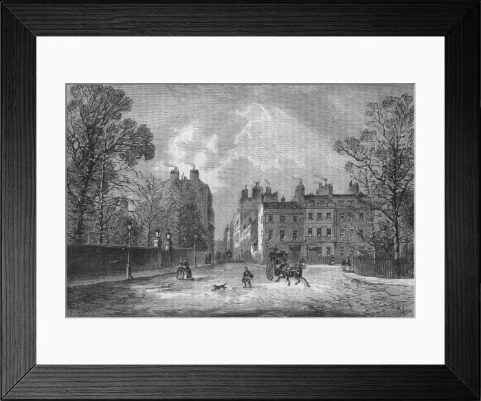 Framed Print : Berkeley Square, Westminster, London, c1850 (1878) Framed Print : Berkeley Square, Westminster, London, c1850 (1878)