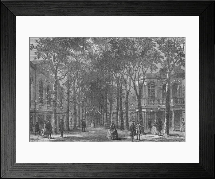 Framed Print : Marylebone Gardens, Westminster, London, 1870 (1878) Framed Print : Marylebone Gardens, Westminster, London, 1870 (1878)
