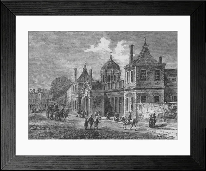 Framed Print : Front of Montagu House, Great Russell Street, Bloomsbury, London, 1830 (1878) Framed Print : Front of Montagu House, Great Russell Street, Bloomsbury, London, 1830 (1878)