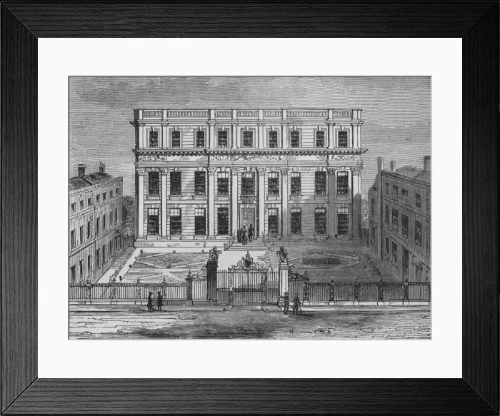 Framed Print : Powis House, Great Ormond Street, Bloomsbury, London, c1714 (1878) Framed Print : Powis House, Great Ormond Street, Bloomsbury, London, c1714 (1878)