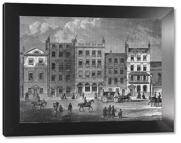 Old houses in Pall Mall, Westminster, London, c1830 (1878)