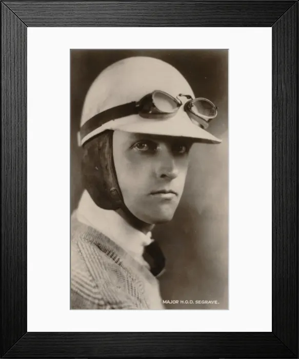 Framed Print : Major H. O. D. Segrave, c1925 Framed Print : Major H. O. D. Segrave, c1925