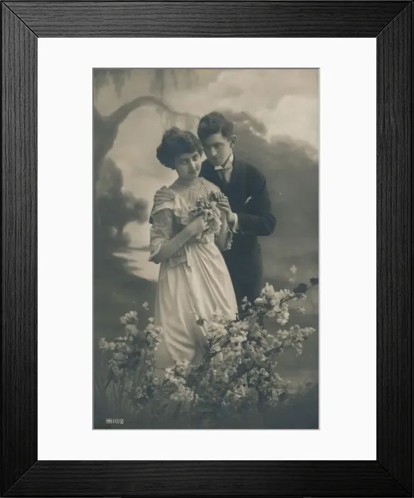 Framed Print : Couple, c1910 Framed Print : Couple, c1910