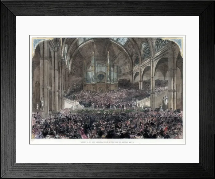 Framed Print : The opening of the new Alexandra Palace, Muswell Hill, 1st May 1875 Framed Print : The opening of the new Alexandra Palace, Muswell Hill, 1st May 1875