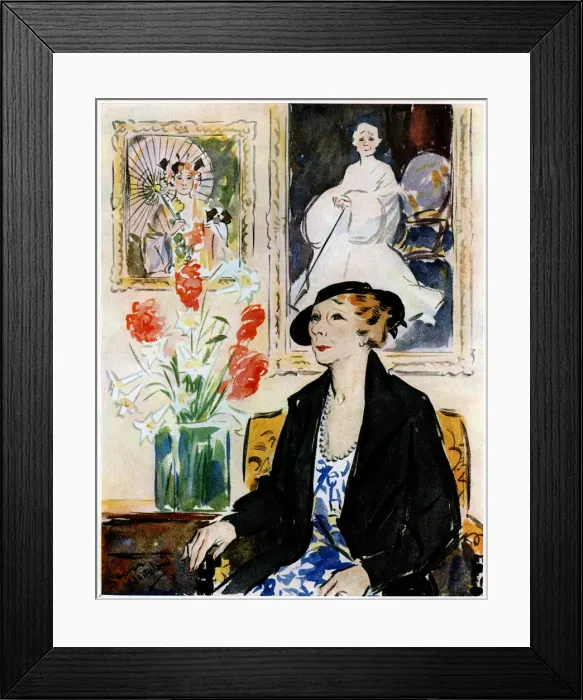 Framed Print : Fofty Years a Favourite, Miss Marie Tempest, 1935 Framed Print : Fofty Years a Favourite, Miss Marie Tempest, 1935
