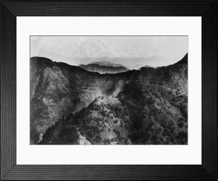Framed Print : Snow on the Himalayas, taken from Chakrata, 1917 Framed Print : Snow on the Himalayas, taken from Chakrata, 1917