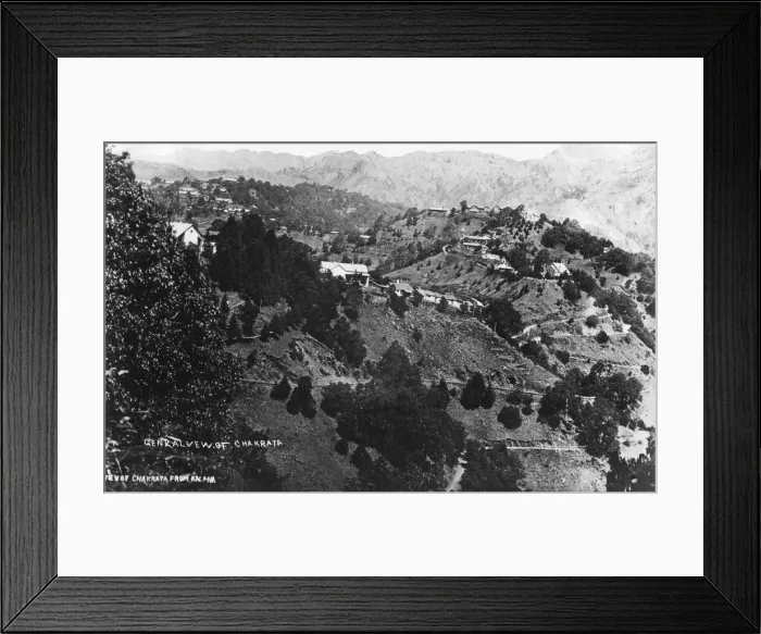 Framed Print : View of Chakrata from Kalana, India, 1917 Framed Print : View of Chakrata from Kalana, India, 1917