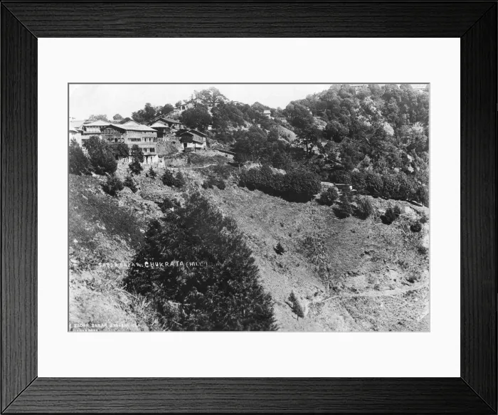Framed Print : Sadar Bazar and Kalana Hill, Chakrata, 1917 Framed Print : Sadar Bazar and Kalana Hill, Chakrata, 1917