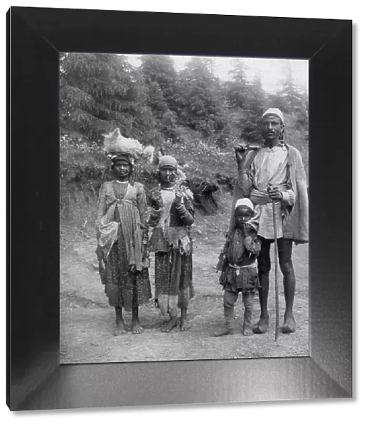 Hill tribe people, Chakrata, 1917