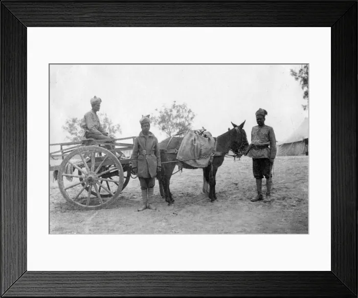 Framed Print : Army service corp, Howshera, 1917 Framed Print : Army service corp, Howshera, 1917