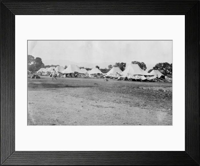 Framed Print : British army encampment, Dehra Dun, India, 1917 Framed Print : British army encampment, Dehra Dun, India, 1917
