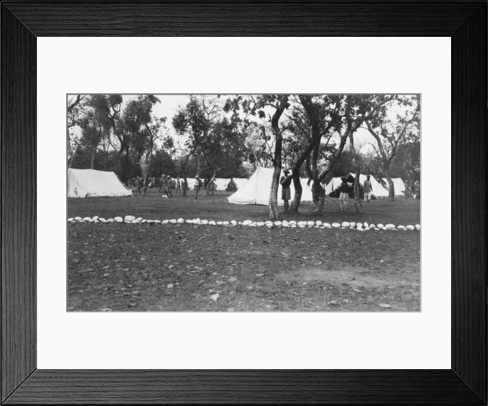 Framed Print : British army encampment by the Yamuna river, India, 1917 Framed Print : British army encampment by the Yamuna river, India, 1917